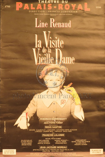 l'affiche originale: La Visite de la vieille dame