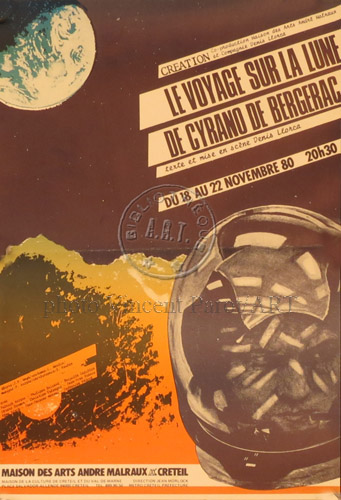 l'affiche originale: Le Voyage sur la lune de Cyrano de Bergerac