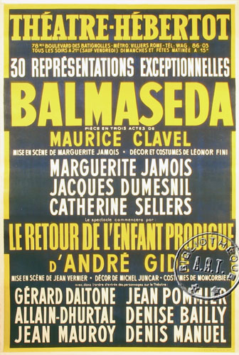 l'affiche originale: Le Retour de l'enfant prodigue