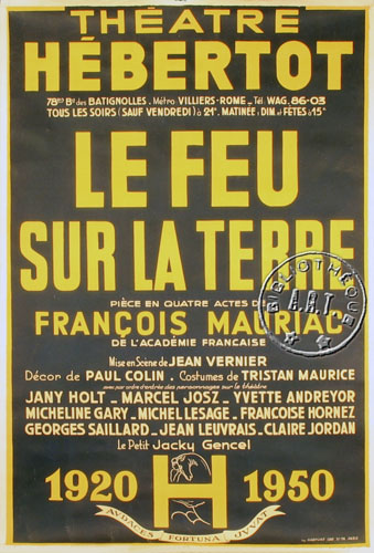 l'affiche originale: Le Feu sur la terre *