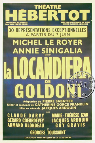 l'affiche originale: La Locandiera