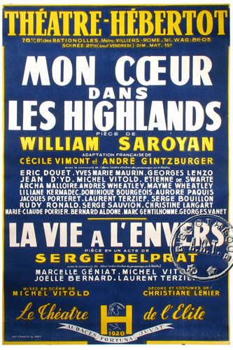 l'affiche originale: Mon cœur dans les highlands
