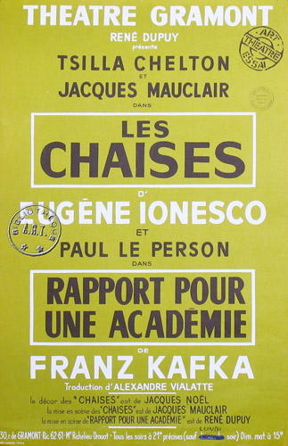 l'affiche originale: Rapport pour une académie