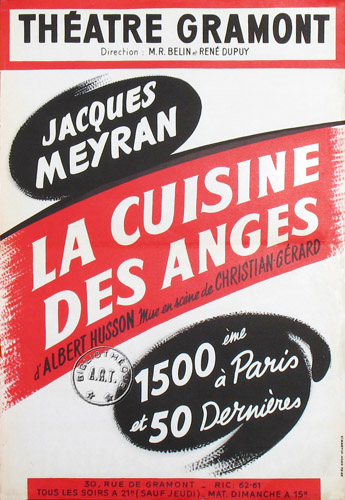 l'affiche originale: La Cuisine des anges