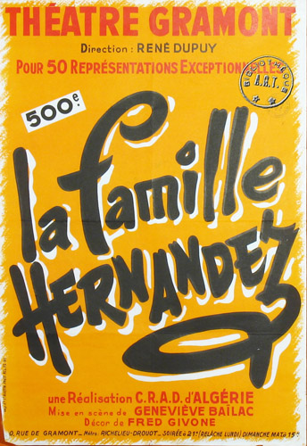 l'affiche originale: La Famille Hernandez