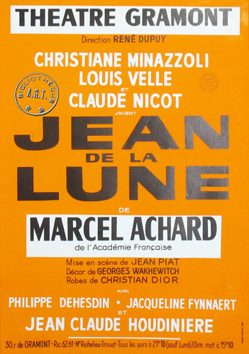 l'affiche originale: Jean de la Lune