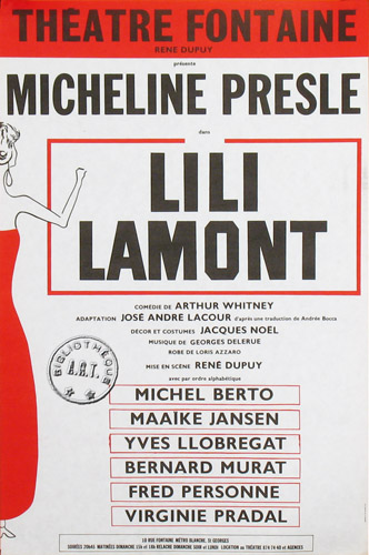 l'affiche originale: Lili Lamont
