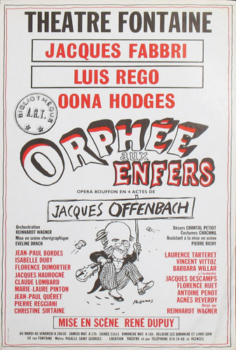 l'affiche originale: Orphée aux enfers