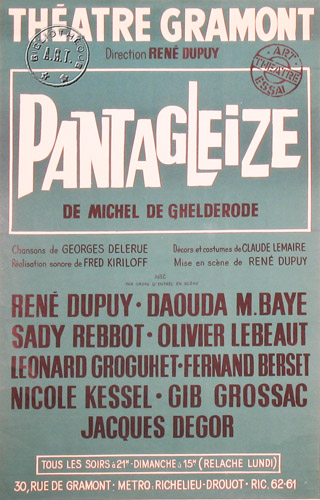 l'affiche originale: Pantagleize