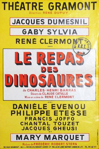 l'affiche originale: Le Repas des dinosaures
