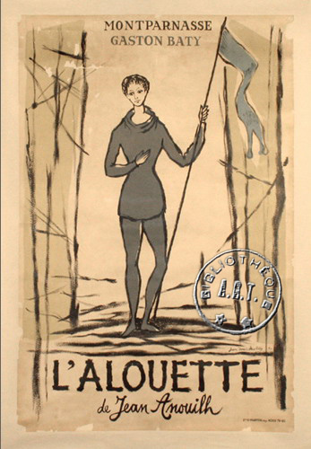 l'affiche originale: L'Alouette