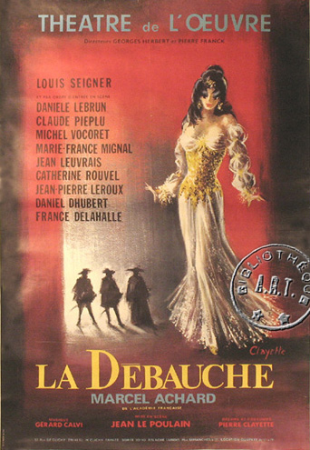 l'affiche originale: La Débauche