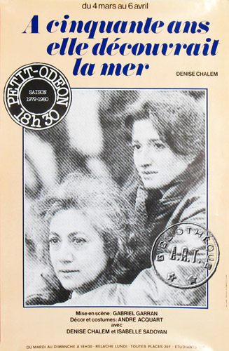 l'affiche originale: À cinquante ans elle découvrait la mer