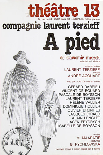 l'affiche originale: À pied