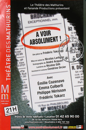 l'affiche originale: À voir absolument