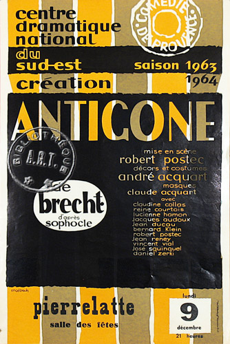 l'affiche originale: Antigone