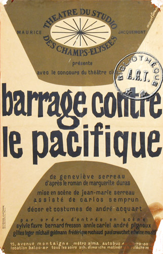 l'affiche originale: Barrage contre le pacifique *