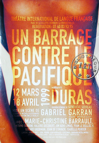 l'affiche originale: Un barrage contre le Pacifique