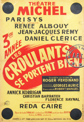 l'affiche originale: Les Croulants se portent bien