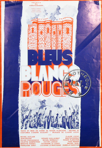 l'affiche originale: Bleus, blancs, rouges ou les libertins