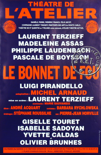 l'affiche originale: Le Bonnet de fou