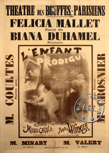l'affiche originale: L'Enfant prodigue