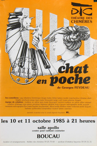 l'affiche originale: Chat en poche