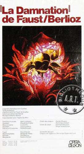 l'affiche originale: La Damnation de Faust