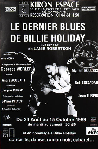 l'affiche originale: Le Dernier blues de Billie Holyday