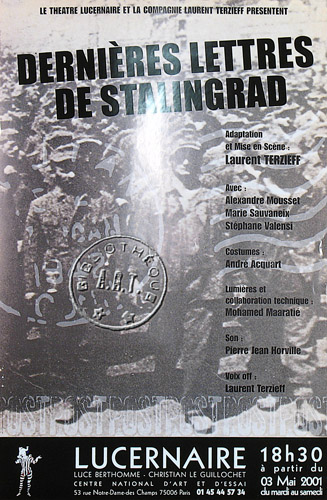 l'affiche originale: Dernières lettres de Stalingrad