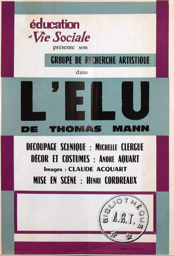 l'affiche originale: L'Élu