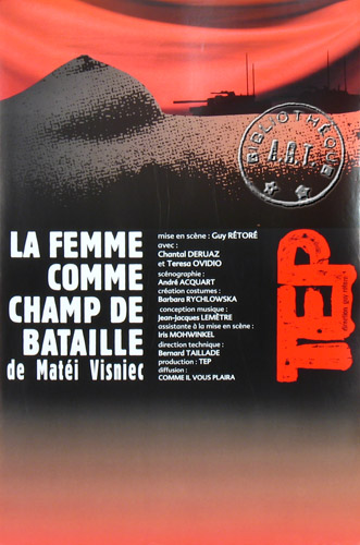 l'affiche originale: La Femme comme un champ de bataille