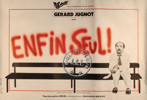 l'affiche originale: Enfin seul !