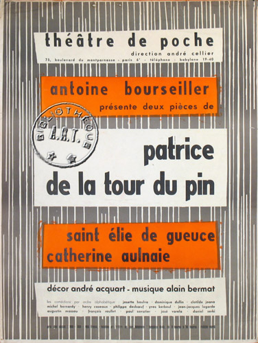 l'affiche originale: Catherine Aulnaie