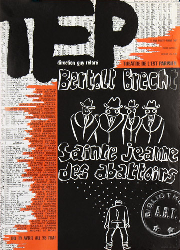 l'affiche originale: Sainte Jeanne des abattoirs
