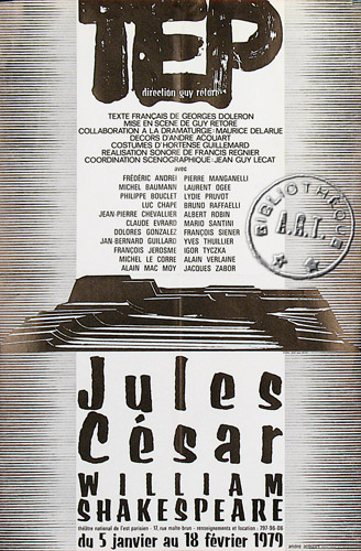 l'affiche originale: Jules César
