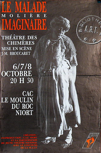 l'affiche originale: Le Malade imaginaire