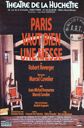 l'affiche originale: Paris vaut bien une messe