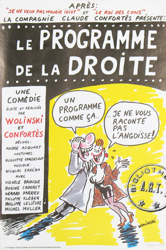 l'affiche originale: Le Programme de la droite