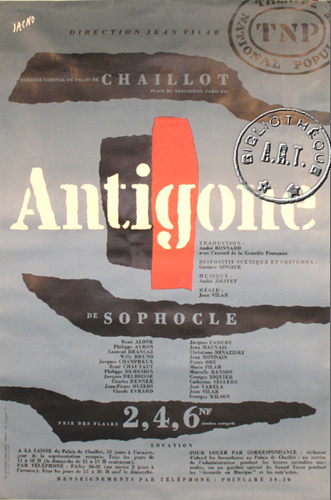 l'affiche originale: Antigone
