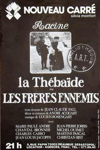 l'affiche originale: La Thébaïde