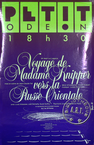l'affiche originale: Voyage de Madame Knipper vers la Prusse orientale