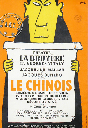 l'affiche originale: Le Chinois