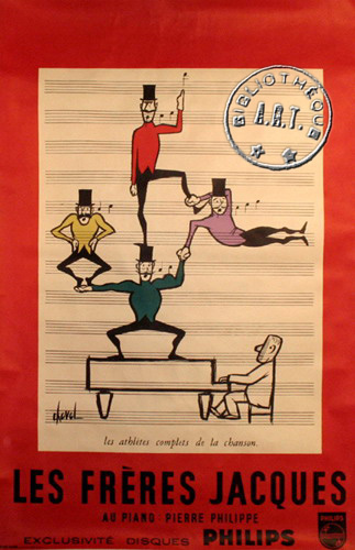 l'affiche originale: Les Frères Jacques
