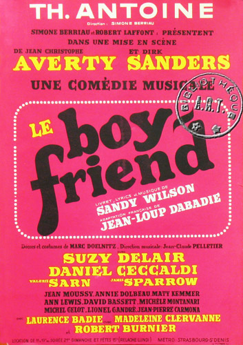 l'affiche originale: Le Boy-friend