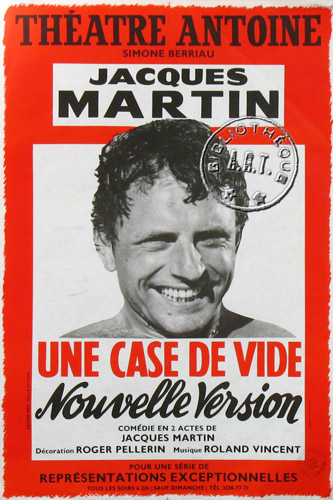 l'affiche originale: Une case de vide