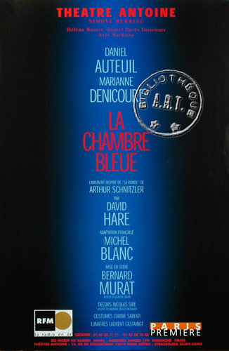 l'affiche originale: La Chambre bleue