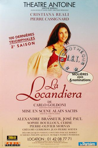 l'affiche originale: La Locandiera