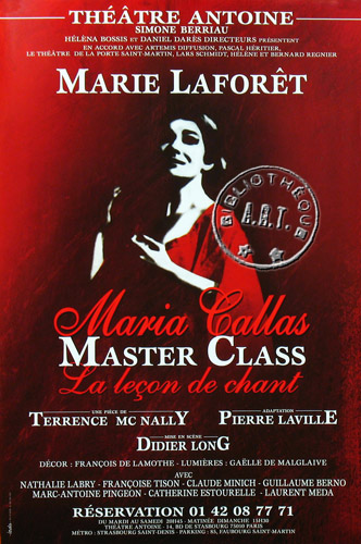 l'affiche originale: Master Class