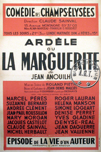 l'affiche originale: Ardèle ou la marguerite